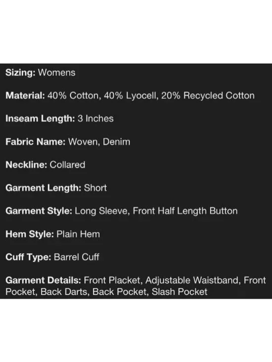 Universal Thread Size 17 Long Sleeve Romper Jean Medium Wash NWT - Picture 10 of 16